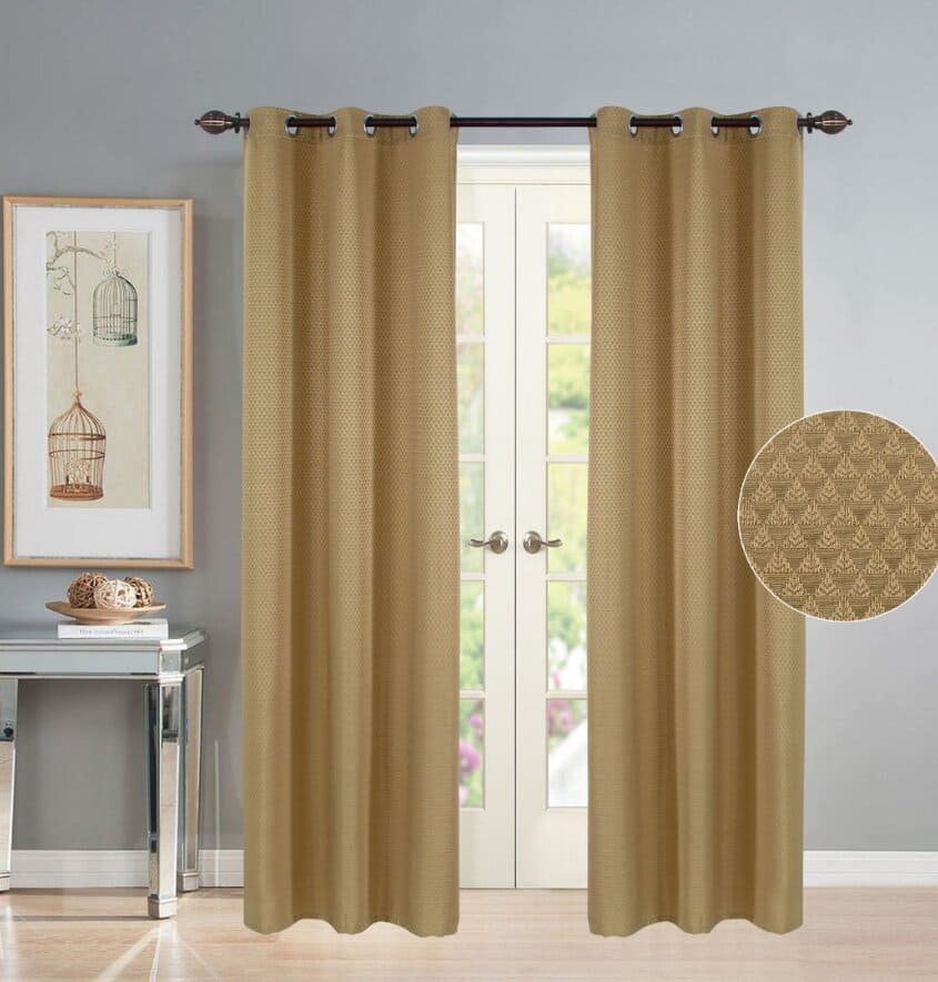 Manufacturer, Exporter, Importer, Supplier, Wholesaler, Retailer, Trader of 7 Feet Dobby Curtain Panels (2N) Beige- 213 Cms in New Delhi, Delhi, India.