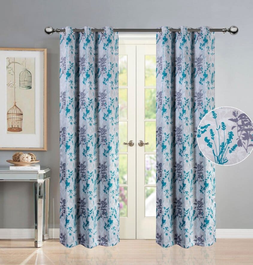 Manufacturer, Exporter, Importer, Supplier, Wholesaler, Retailer, Trader of 7 Feet Envora Curtain Panels (2N) Turquoise- 213 cms in New Delhi, Delhi, India.