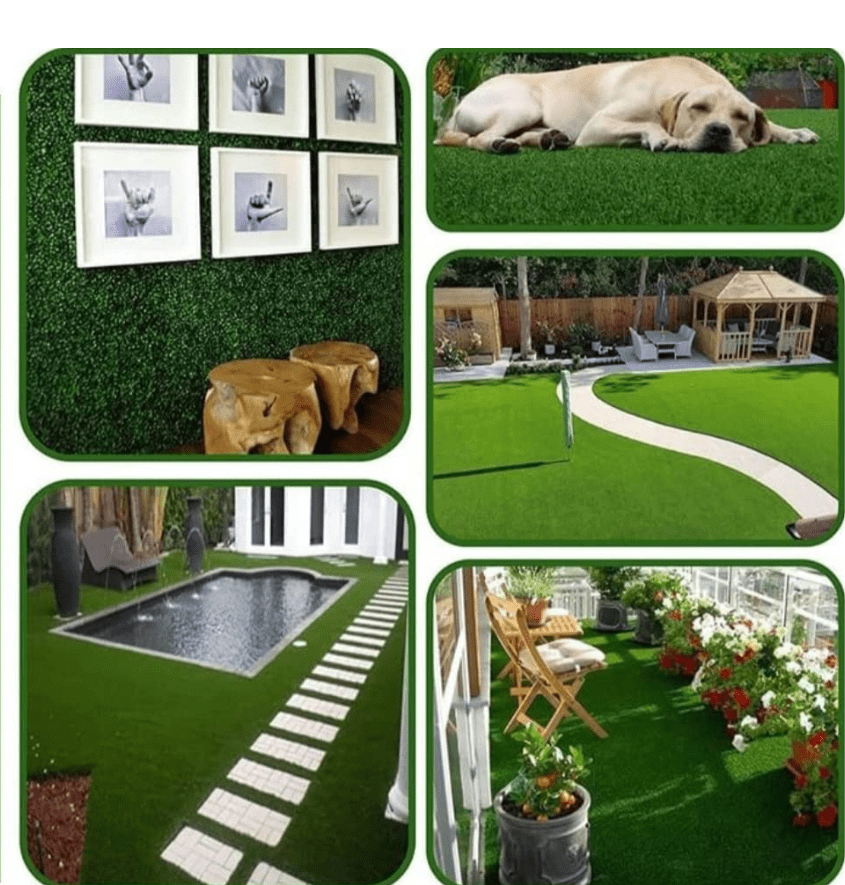 Manufacturer, Exporter, Importer, Supplier, Wholesaler, Retailer, Trader of 35mm Artificial Grass Mat for Balcony | Green Lawn Floor Carpet for Outdoor and Indoo in New Delhi, Delhi, India.