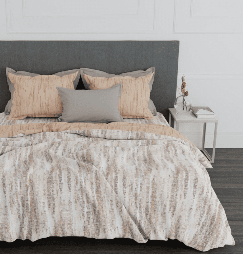 Manufacturer, Exporter, Importer, Supplier, Wholesaler, Retailer, Trader of Everyday Comforter Set,144 TC, 100% Cotton, Frost Peach in New Delhi, Delhi, India.