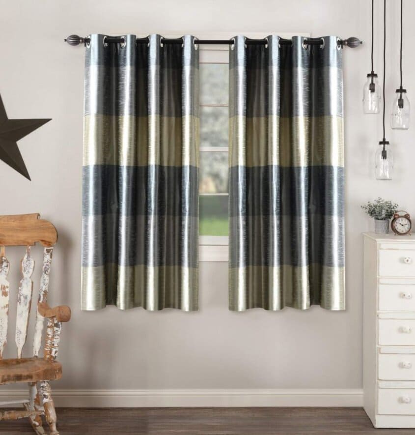 Manufacturer, Exporter, Importer, Supplier, Wholesaler, Retailer, Trader of Silk Route Blackout Eyelet Polyester Window Curtain(2N) - 152 cms, Grey in New Delhi, Delhi, India.