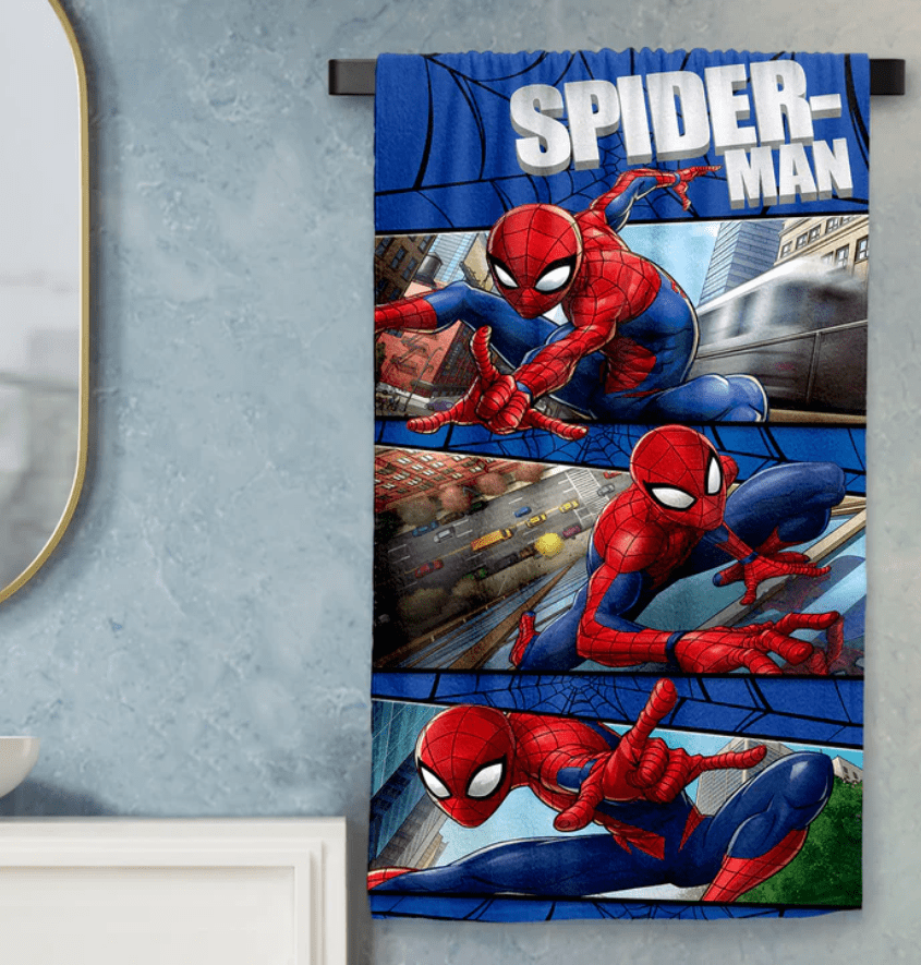 Manufacturer, Exporter, Importer, Supplier, Wholesaler, Retailer, Trader of Spiderman Kids Bath Towel in New Delhi, Delhi, India.