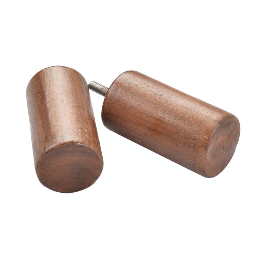 Manufacturer, Exporter, Importer, Supplier, Wholesaler, Retailer, Trader of Wooden Cylinder-Embossed Maple Finial (Set of 2) in New Delhi, Delhi, India.